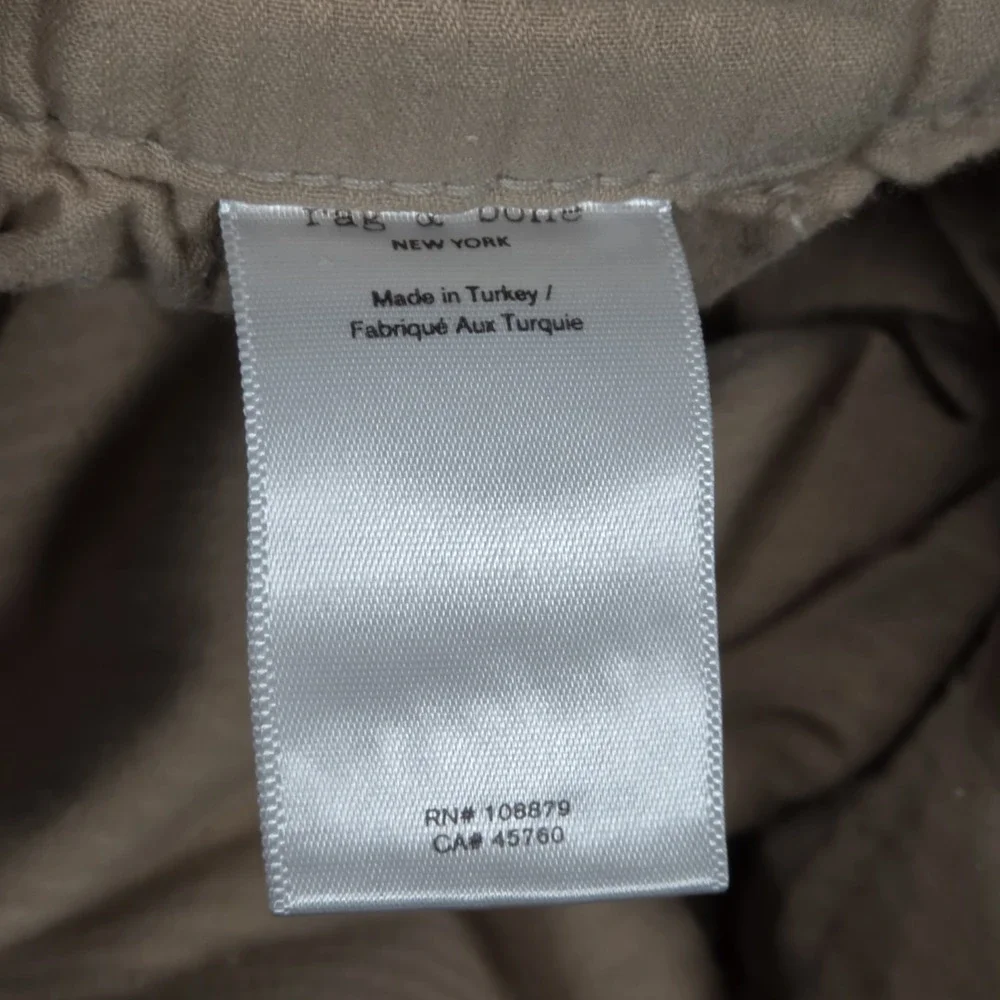 Rag & Bone Mens 38 Fit 2 Action Loopback Skinny Chino Pants Fog Grey Stretch